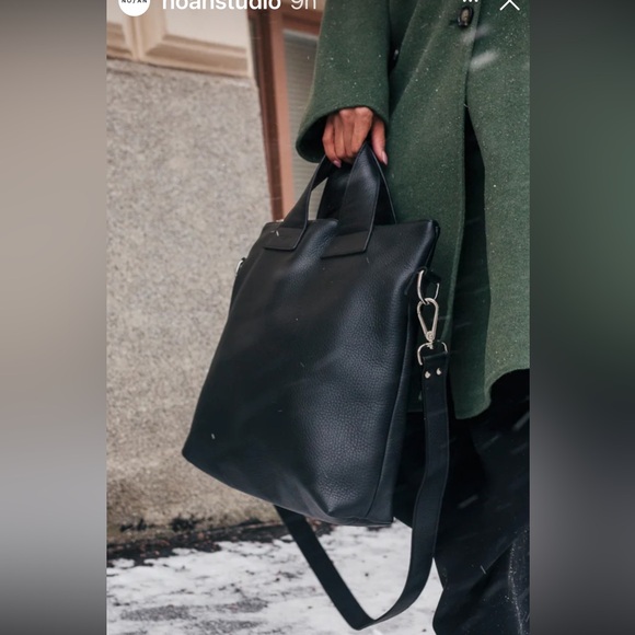 NO/AN Studio Handbags - No/An Studio Simo Tote black leather NEW